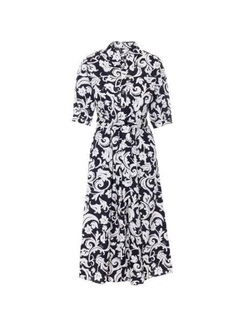 LIU JO floral belted midi dress