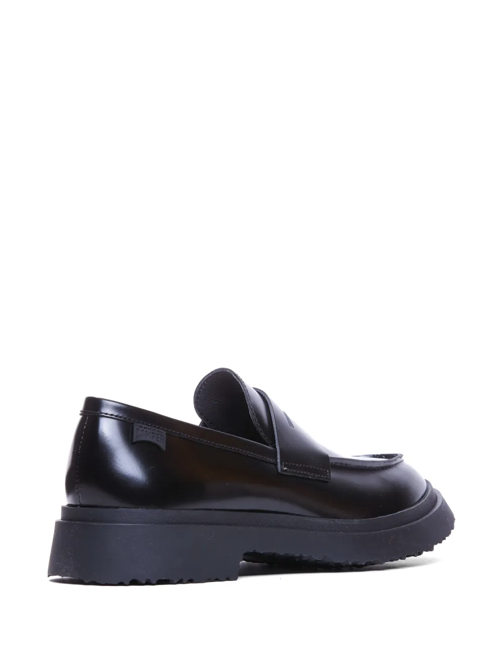 Camper Walden leren loafers met ronde neus Zwart