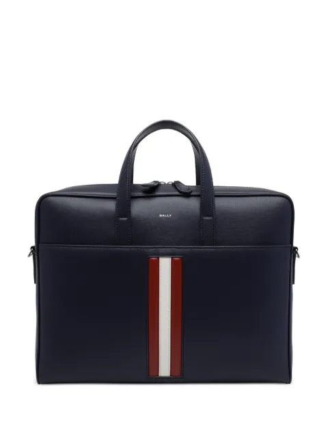 Bally logo-stripe briefcase