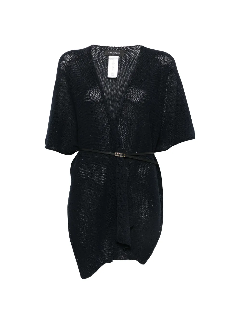 Fabiana Filippi V-neck cardi-coat - Blu