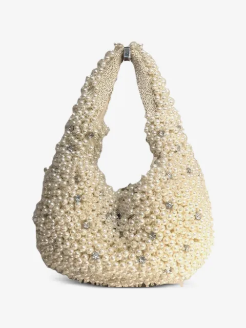Kurt Geiger London tote con detalle de perlas artificiales