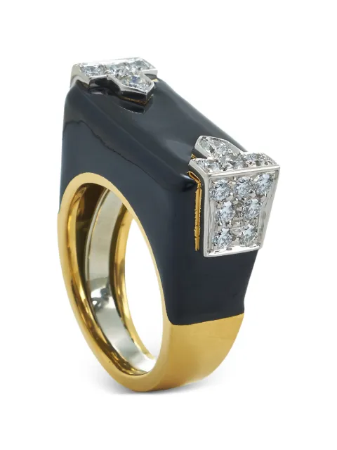 David Webb diamond black hero ring
