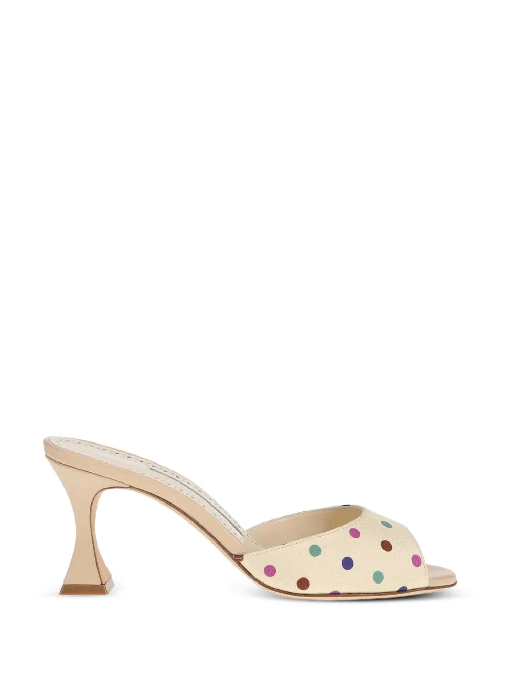 Manolo Blahnik Jadaron polka-dot sandals - Toni neutri