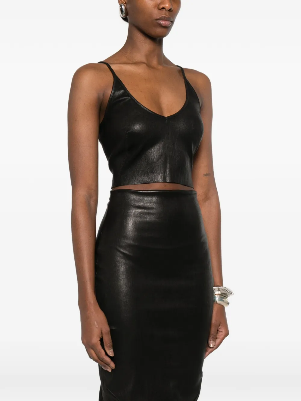 Rick Owens Top met V-hals Zwart