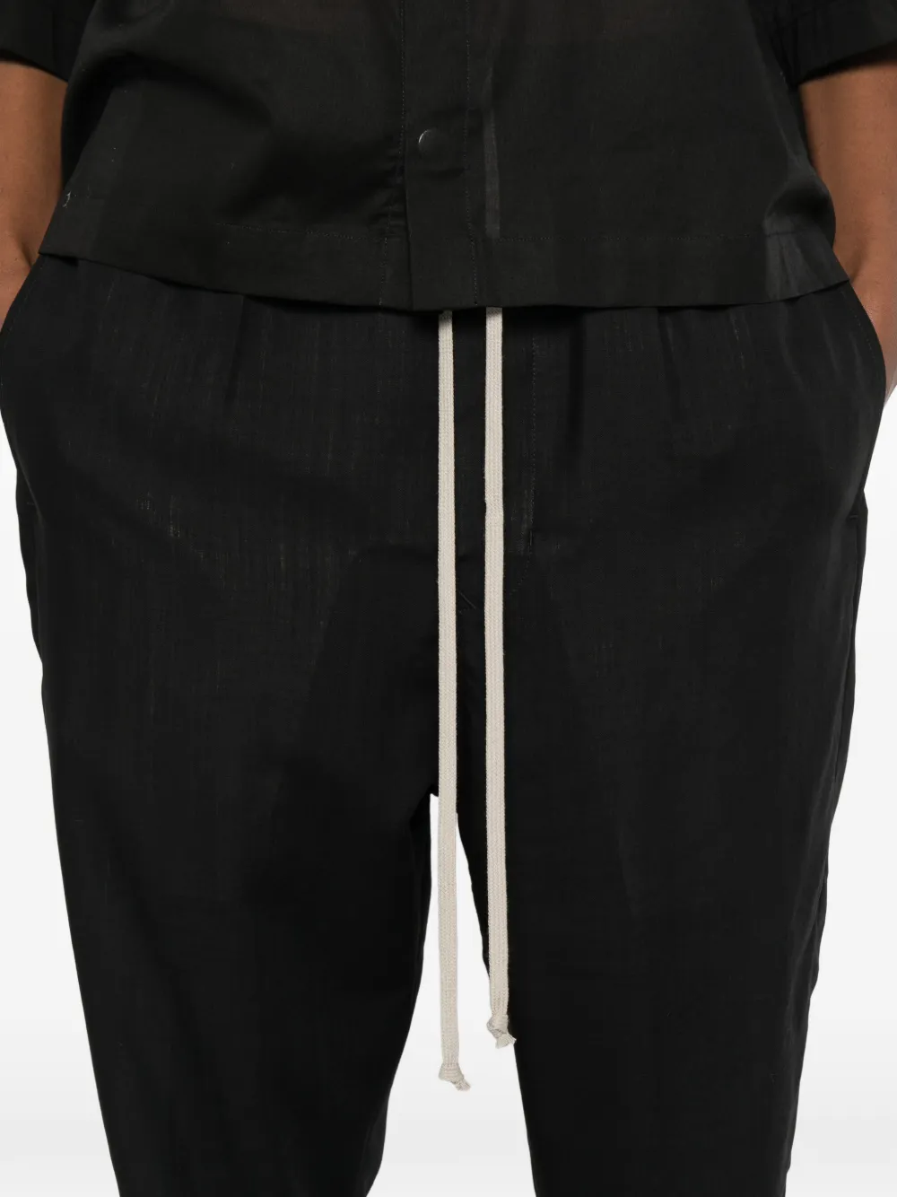 Rick Owens Astaired broek met trekkoord Zwart