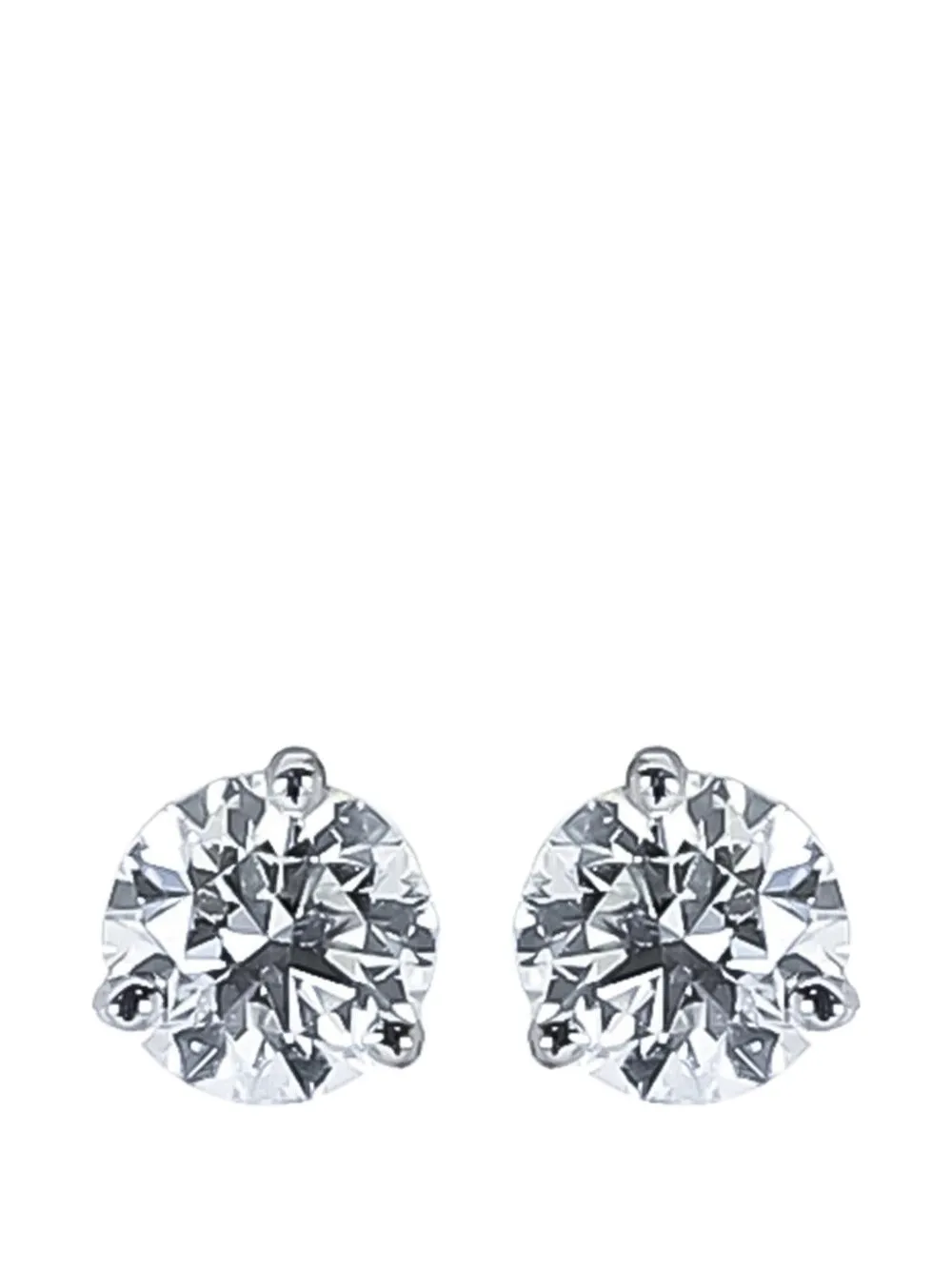 NIMO WITH LOVE diamond solitaire stud earrings - Argento