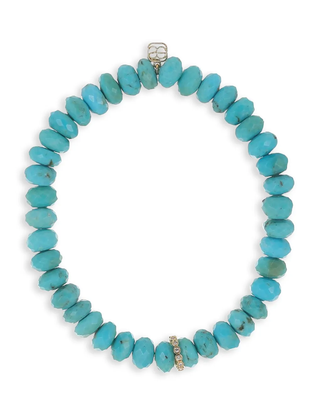 Sydney Evan turquoise diamond bracelet - Blue