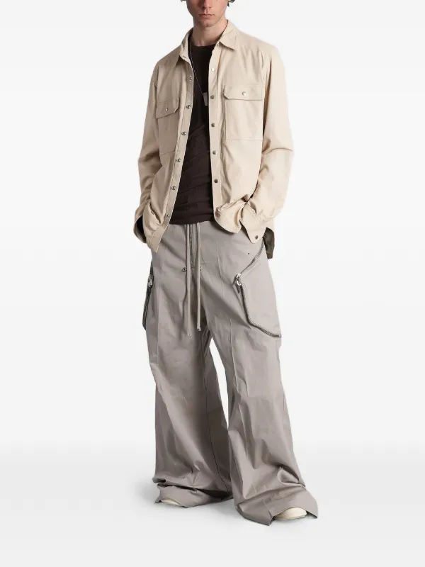 Rick Owens Calça Heizer Belas Com Detalhe De Zíper | Cinza