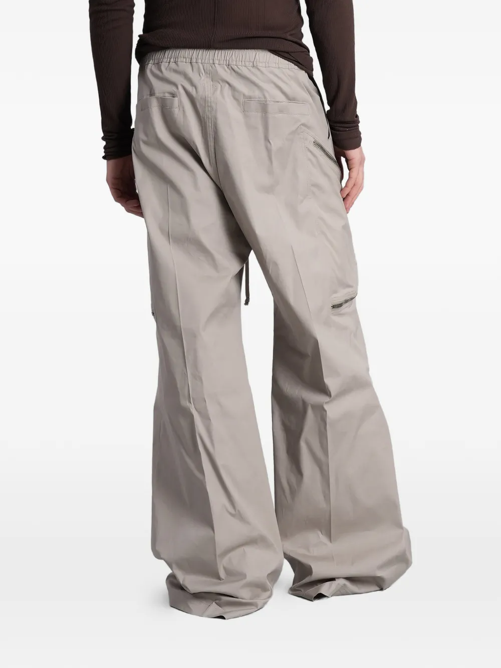 Rick Owens Heizer Belas katoenen broek met trekkoord en rits Grijs