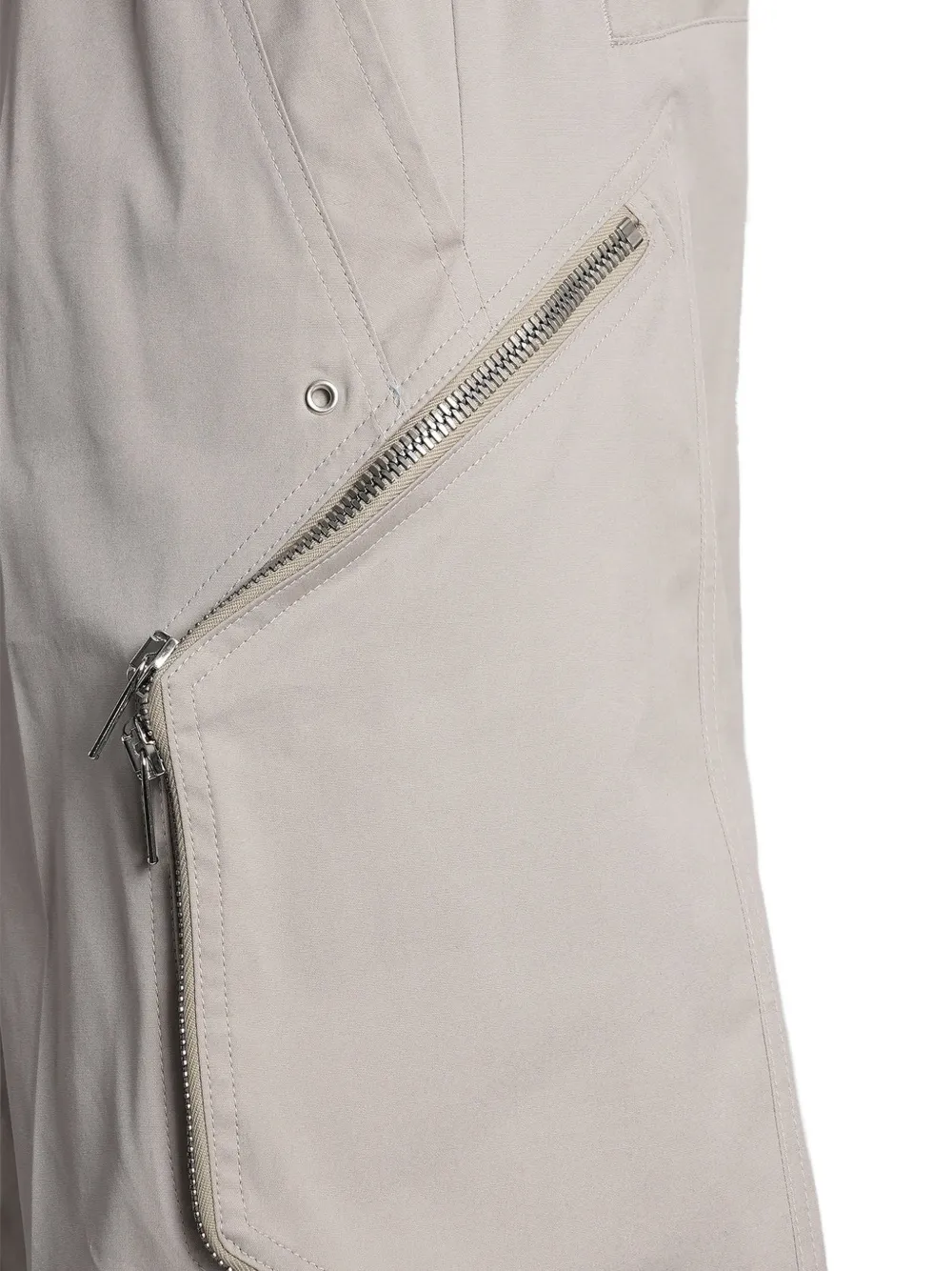 Rick Owens Heizer Belas katoenen broek met trekkoord en rits Grijs