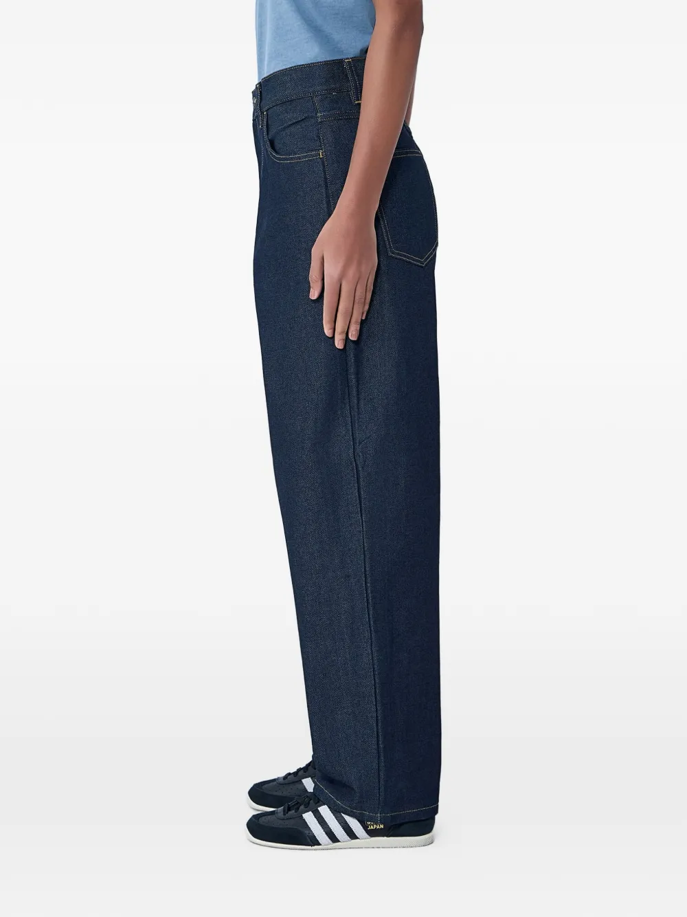  Carhartt Wip W' Brandon Five-pocket Wide-leg Trousers - Blue 