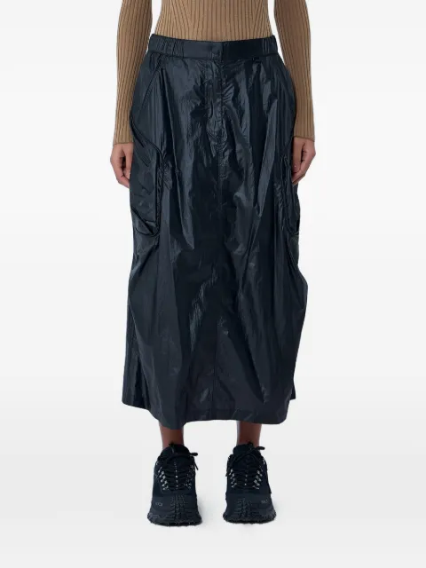 Moncler crinkled-effect cargo skirt