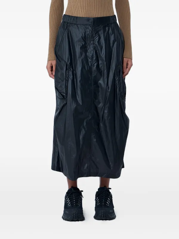 Moncler Cargo Midi Skirt in Black