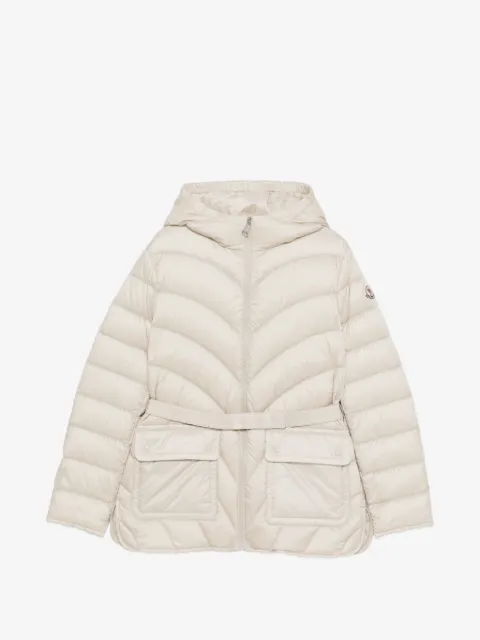 Moncler Enfant Kapuzenjacke mit Gürtel