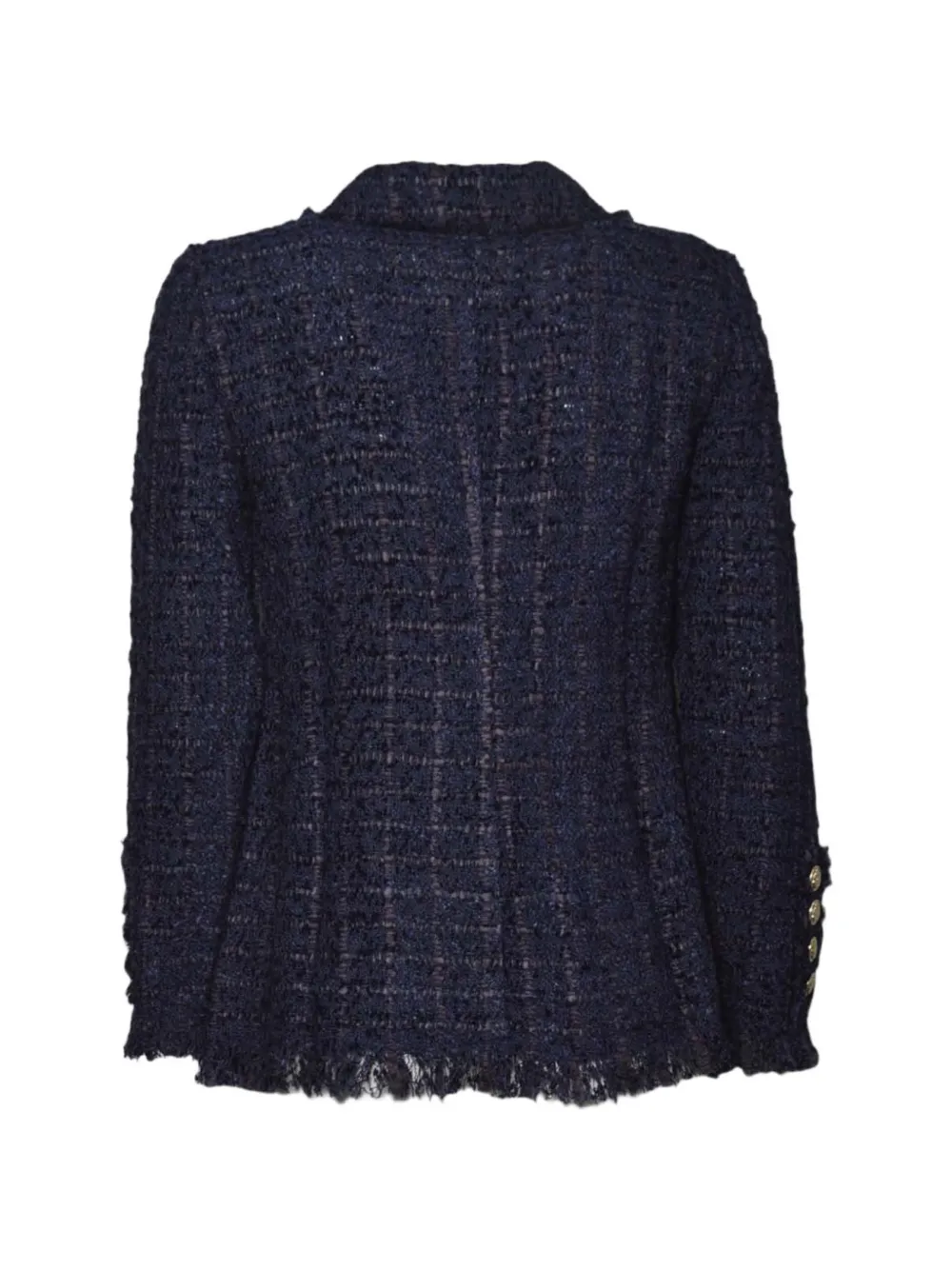  Charlott Frayed Button Jacket - Blue 