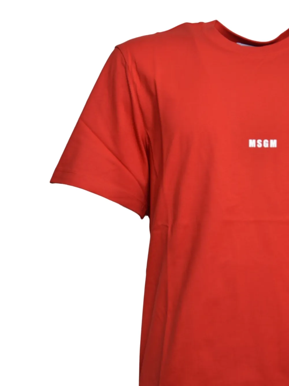 MSGM T-shirt met logo Rood