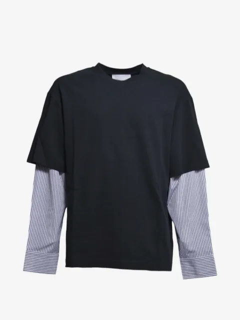Jil Sander striped layered T-shirt