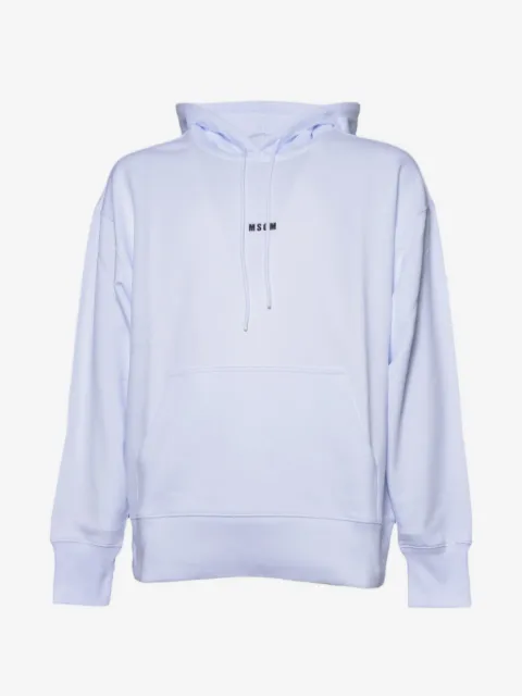 MSGM sudadera con capucha y logo