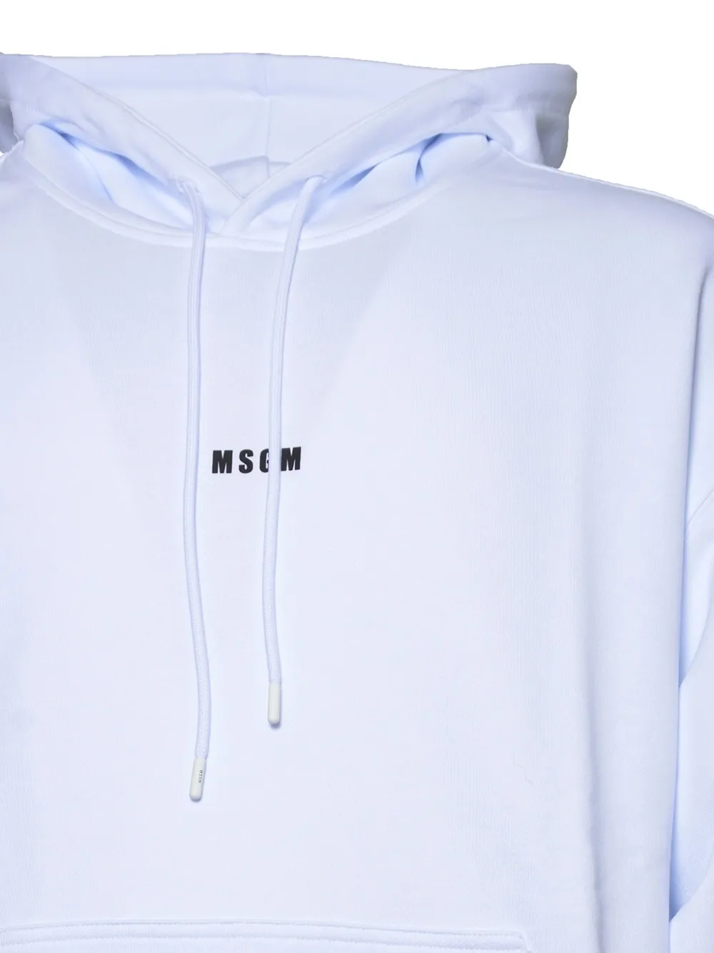  Msgm Sudadera Con Capucha Y Logo - Blanco 