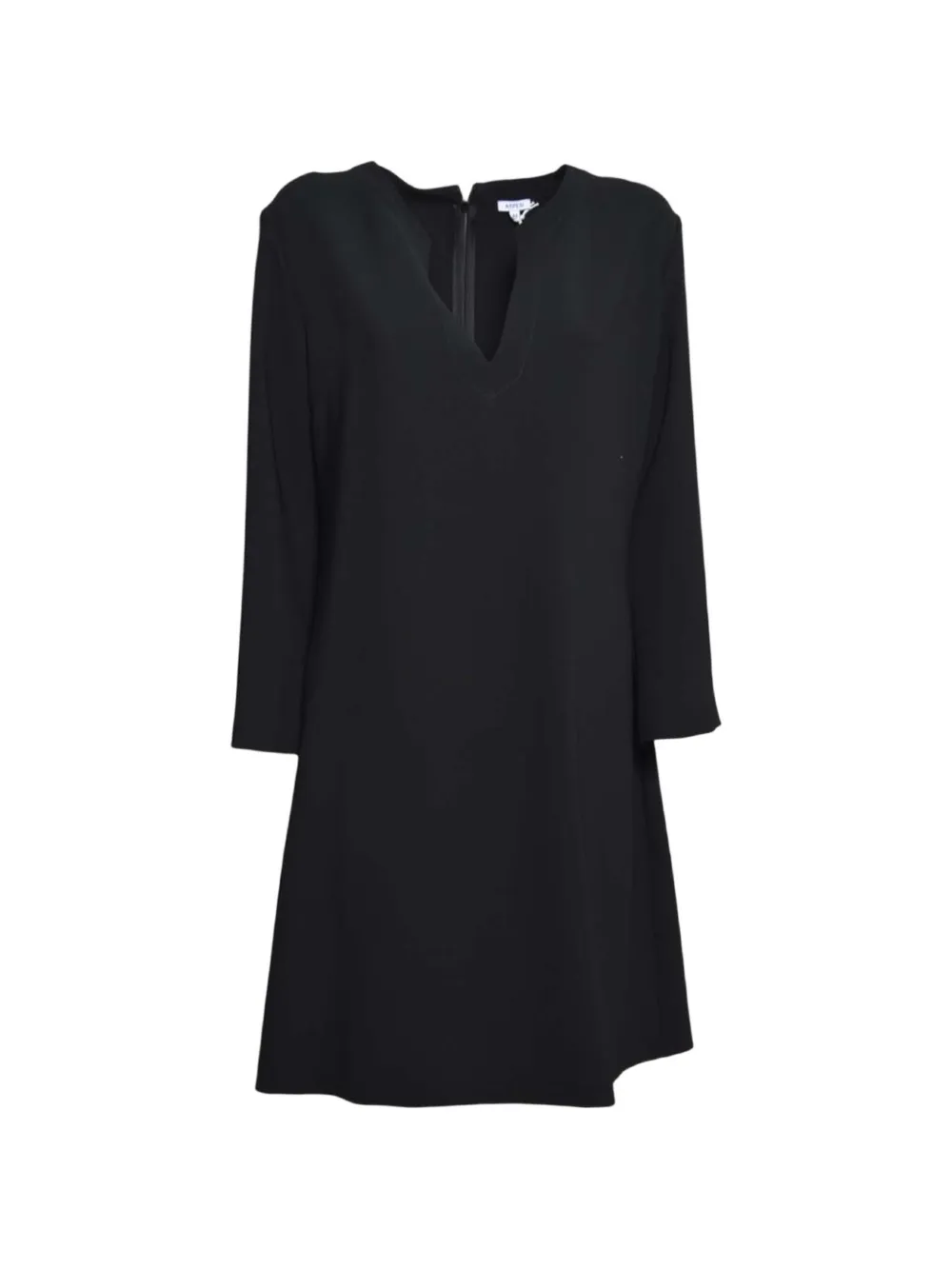 ASPESI V-neck mini dress - Nero