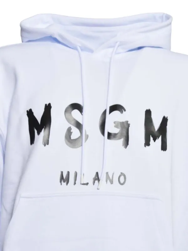 MSGM ロゴ パーカー | ホワイト | FARFETCH JP