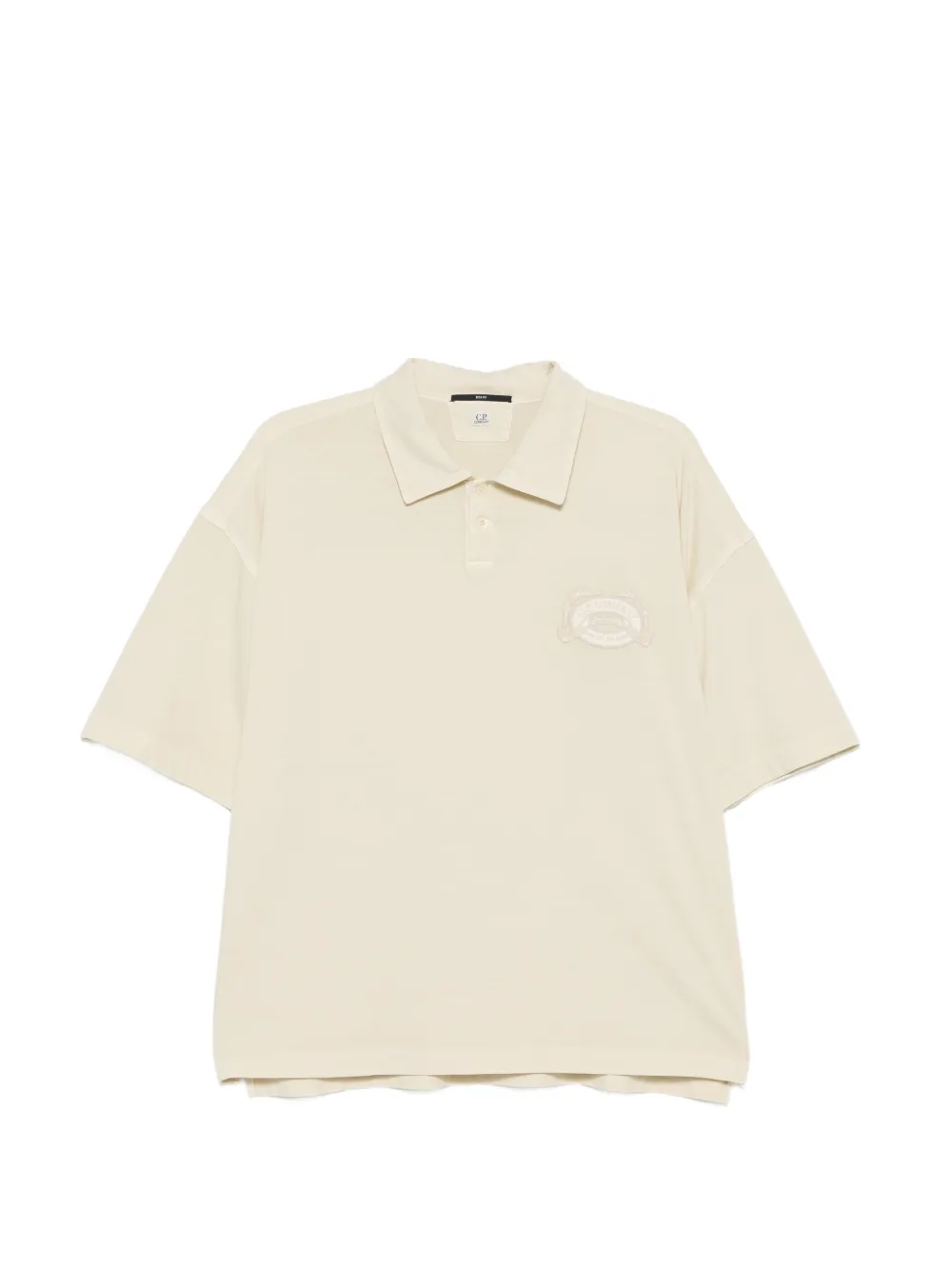 C.P. Company embroidered polo shirt - Toni neutri