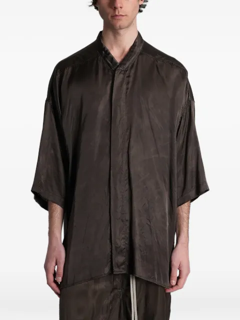Rick Owens Jumbo Faun mandarin-collar wide-sleeve shirt