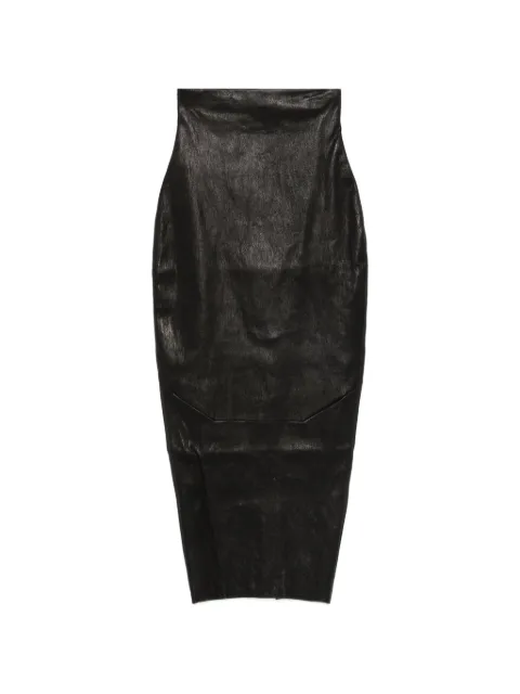 Rick Owens panelling midi skirt