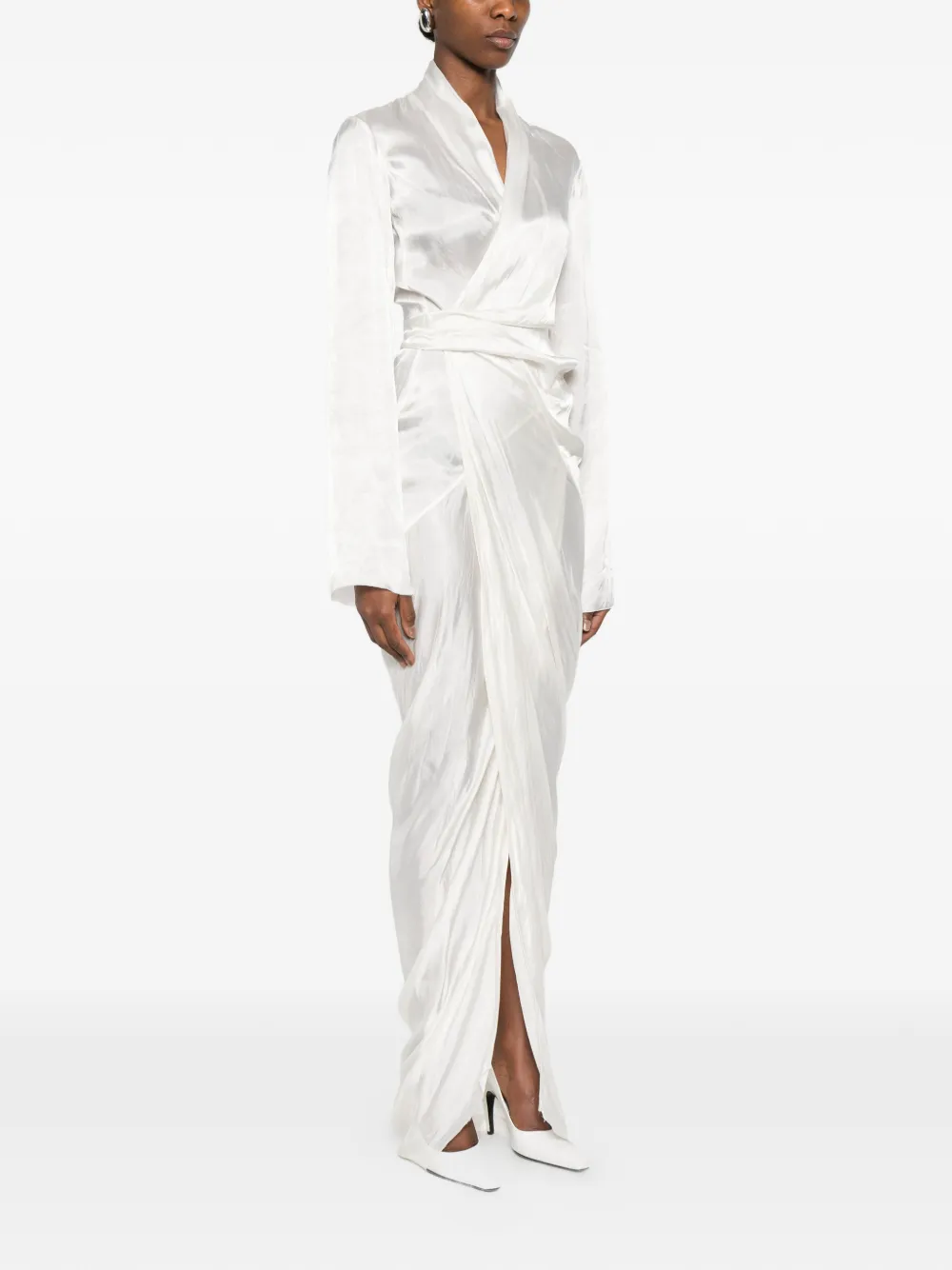 wrap asymmetric dress