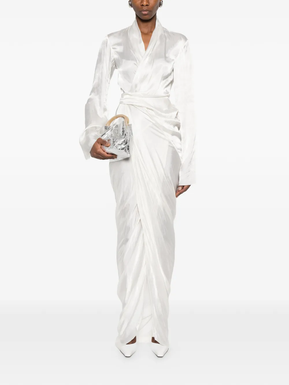 wrap asymmetric dress