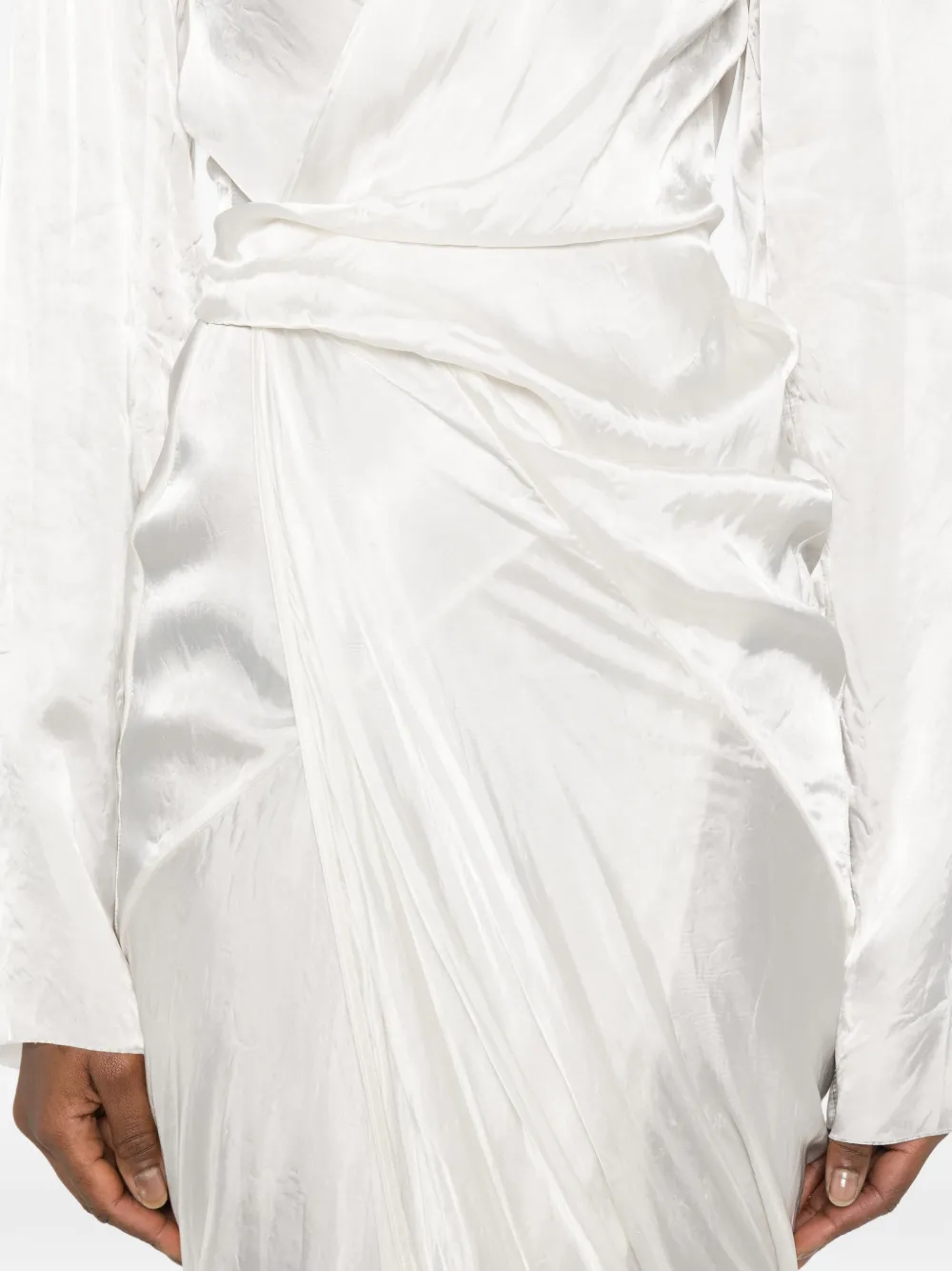 wrap asymmetric dress