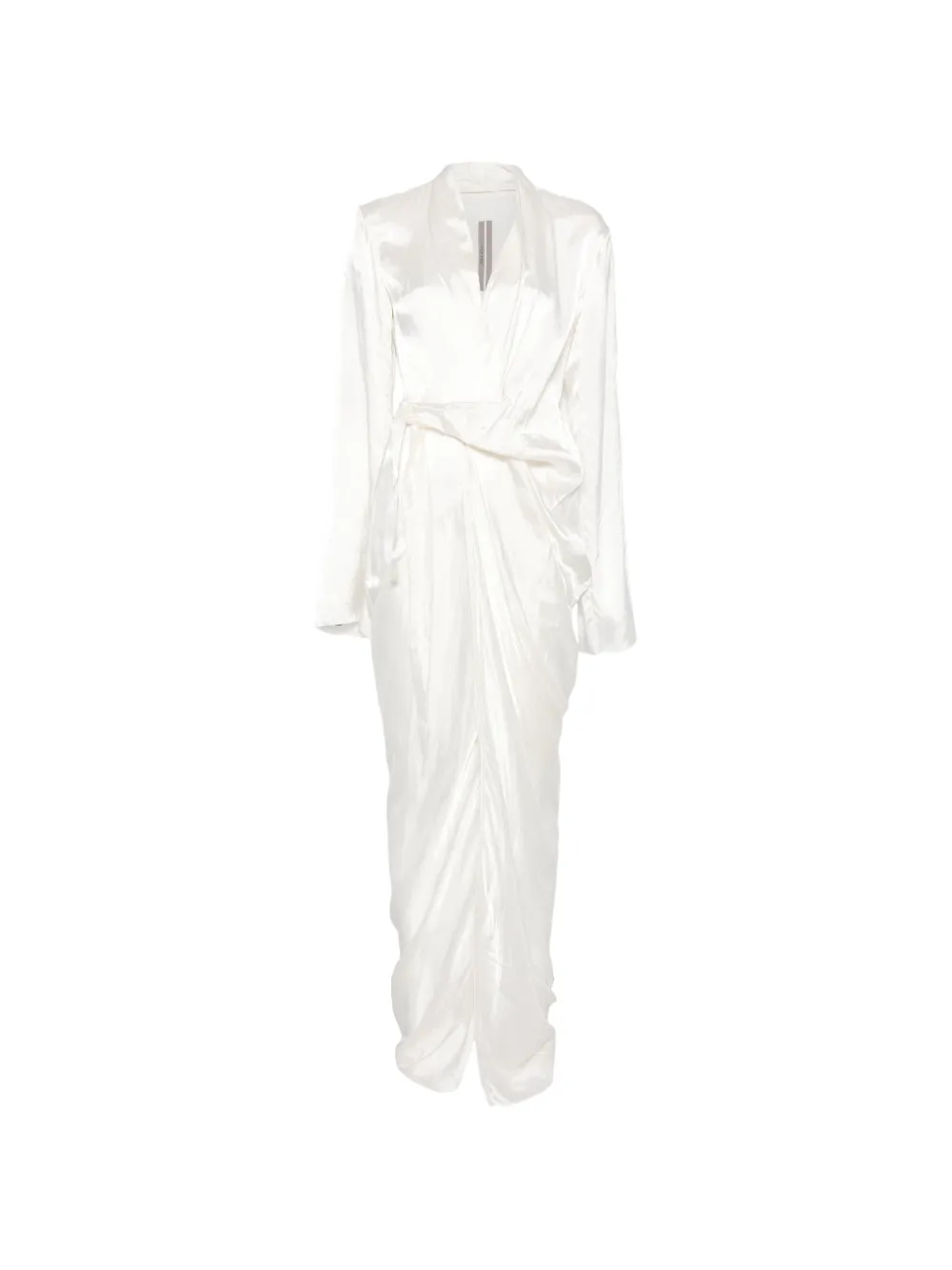 Rick Owens wrap asymmetric dress - Bianco