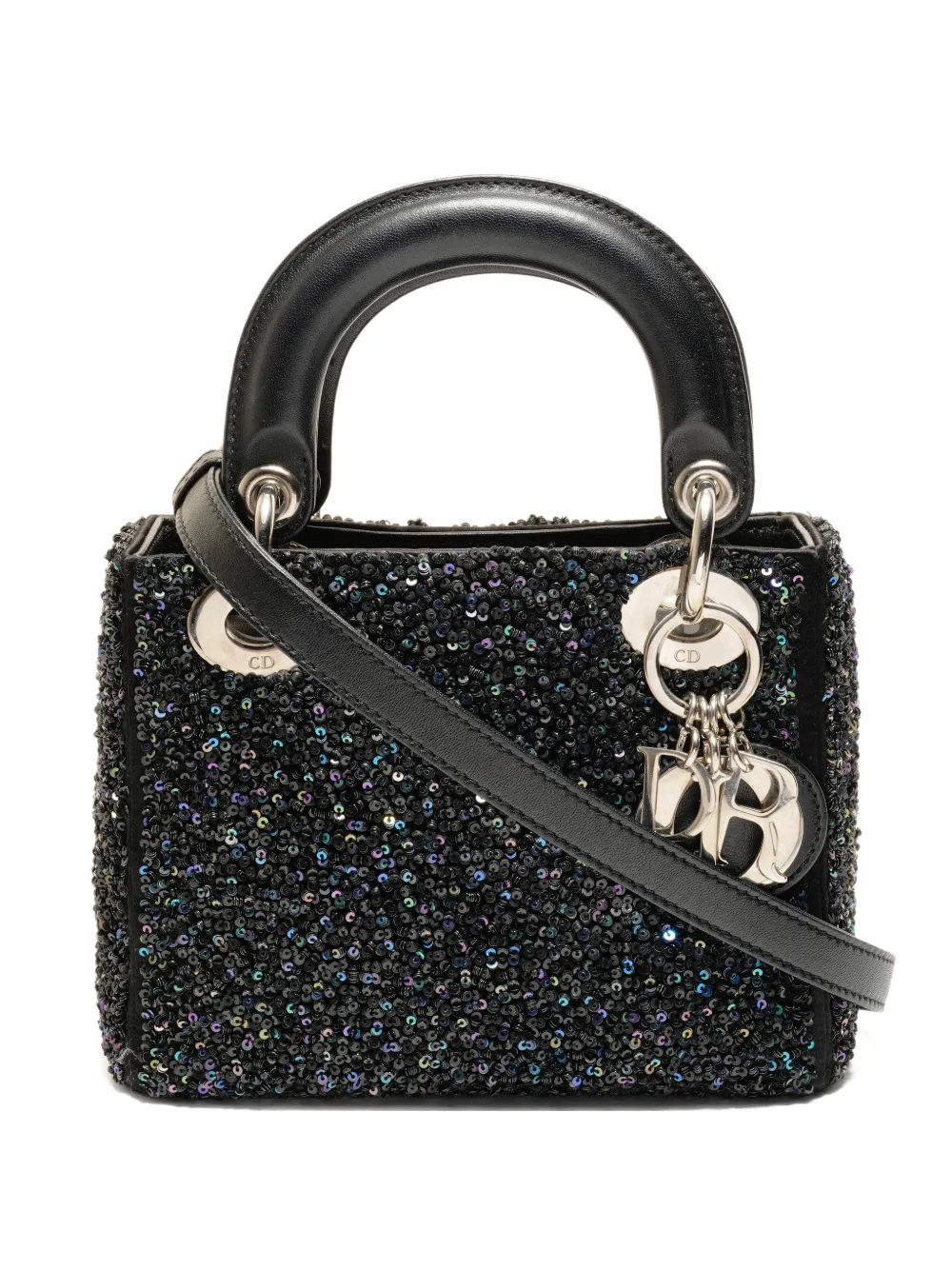 Christian Dior Pre-Owned 2014 mini Lady Dior handbag - Nero