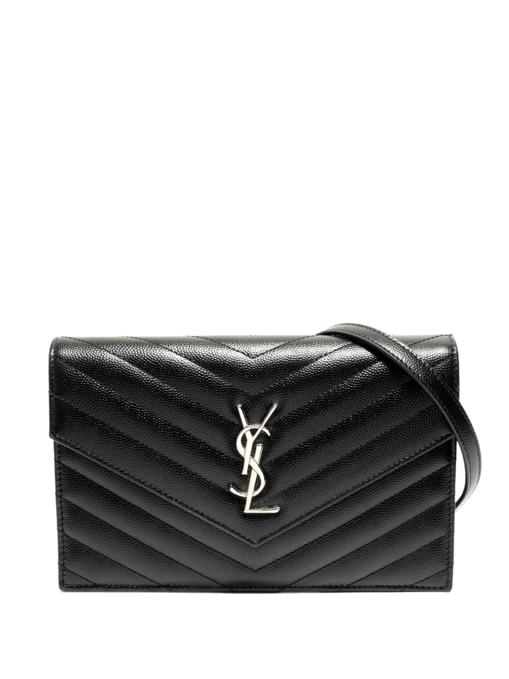 Saint Laurent Pre-Owned 2019 Cassandre clutch bag - Nero