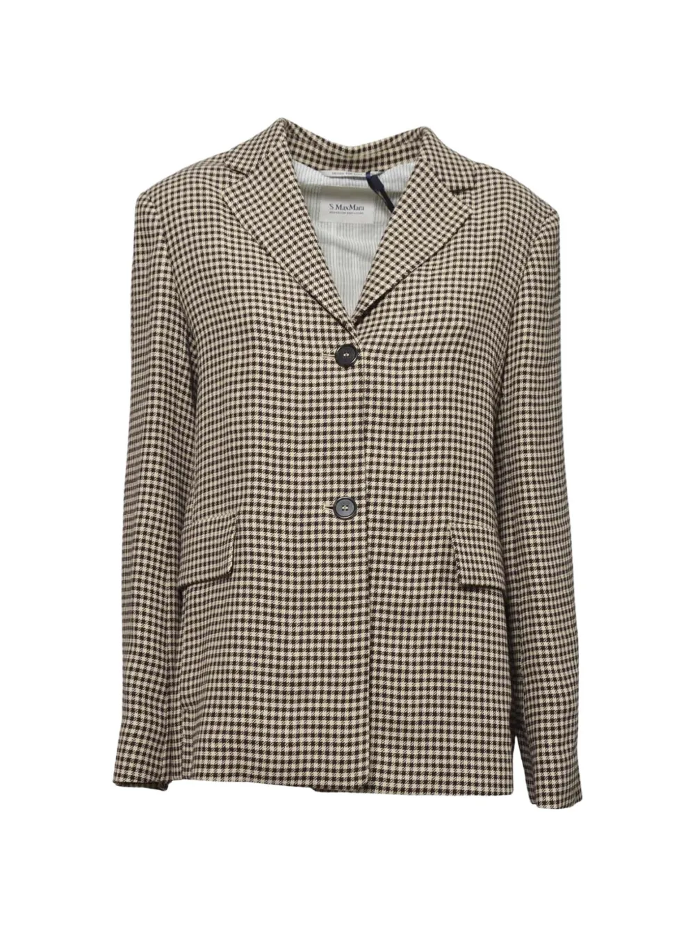 'S Max Mara checked blazer - Toni neutri