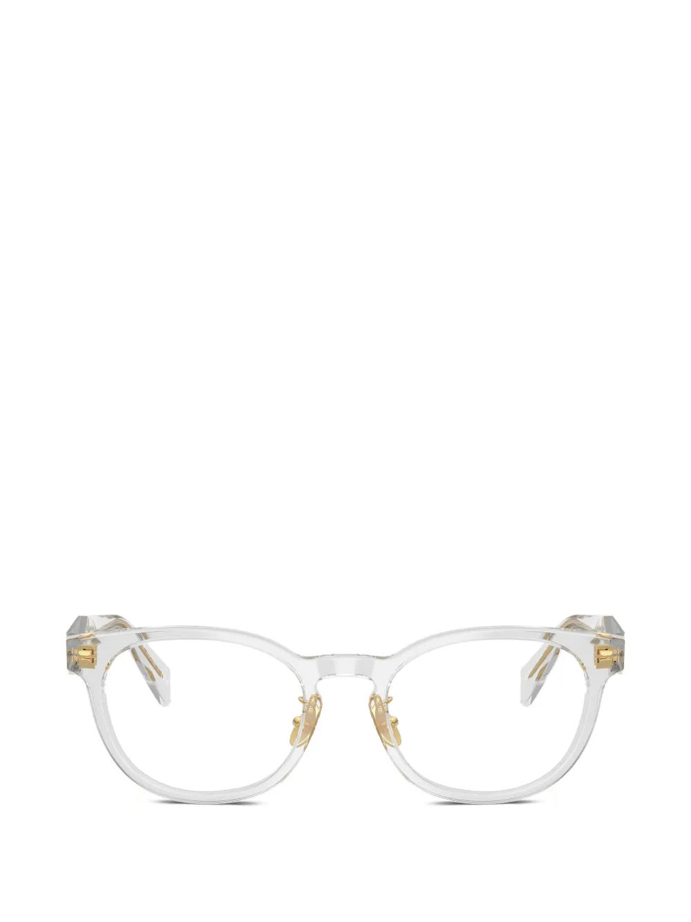 Prada Eyewear round-frame glasses - Bianco