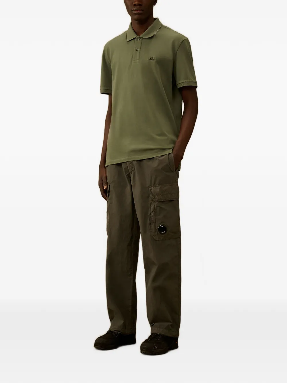 C.P. Company Poloshirt met logo Groen