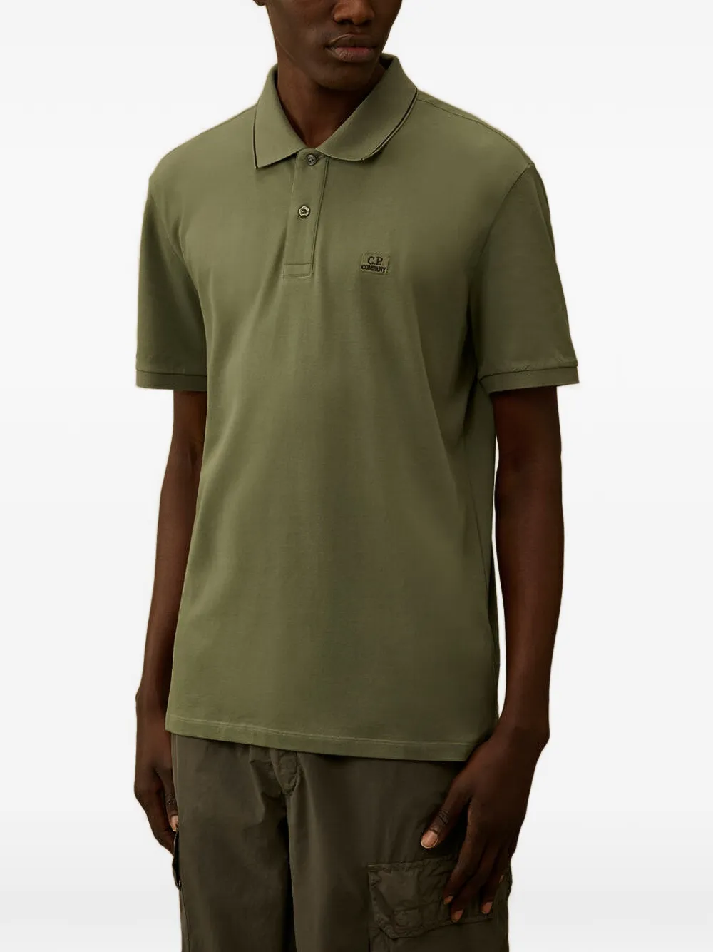 C.P. Company Poloshirt met logo Groen