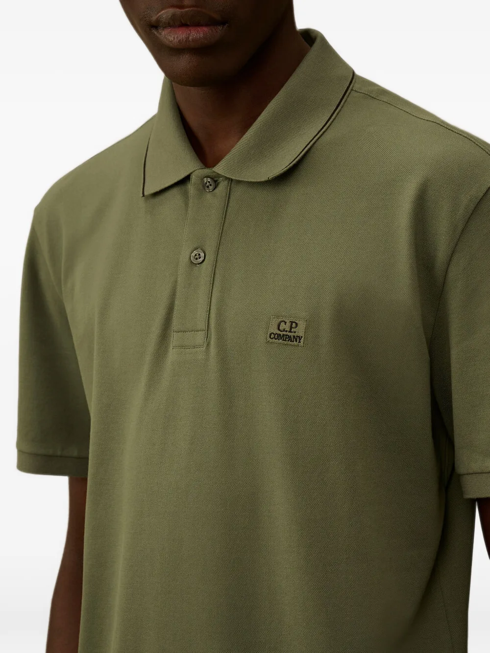C.P. Company Poloshirt met logo Groen