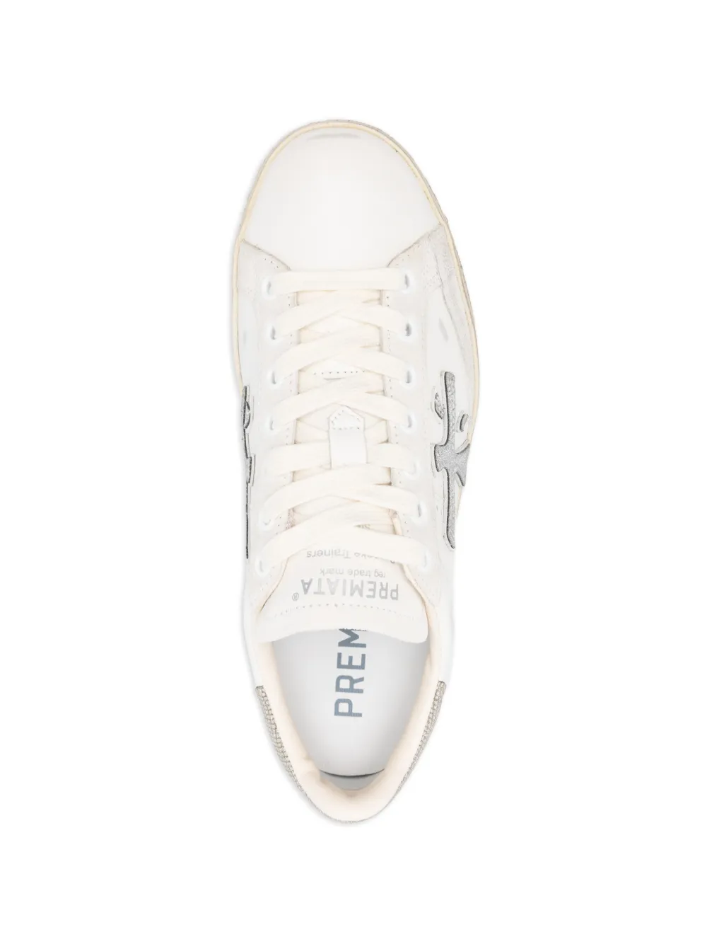 Premiata Stevend sneakers met glitter-applicatie Beige