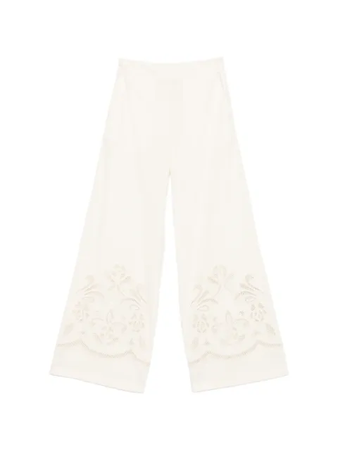 Forte Forte pants con bordado floral