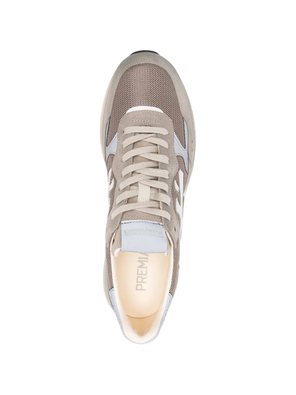 Premiata Mick sneakers met logopatch Beige