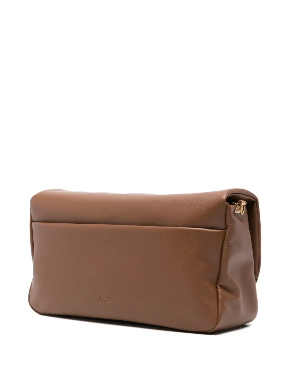 PINKO Click Soft Horizontal medium schoudertas met vogeldetail Bruin