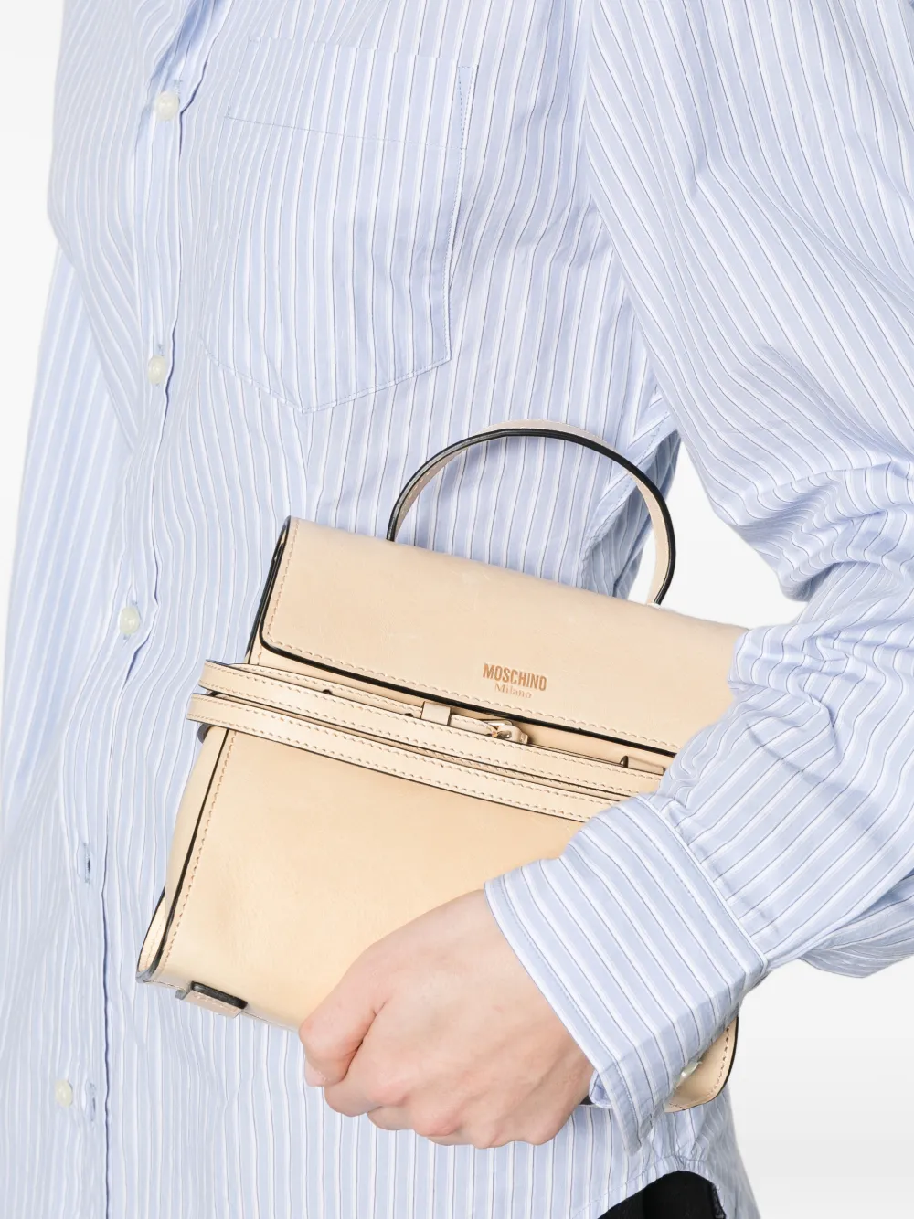 Moschino Kleine Tie Me shopper Beige