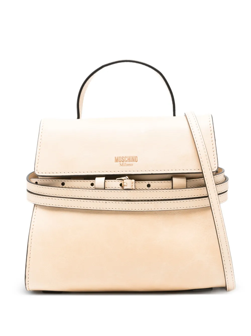 Moschino Borsa tote Tie Me - Toni neutri