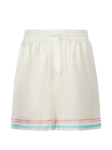 Casablanca Dance Joy pocket-detail drawstring silk shorts