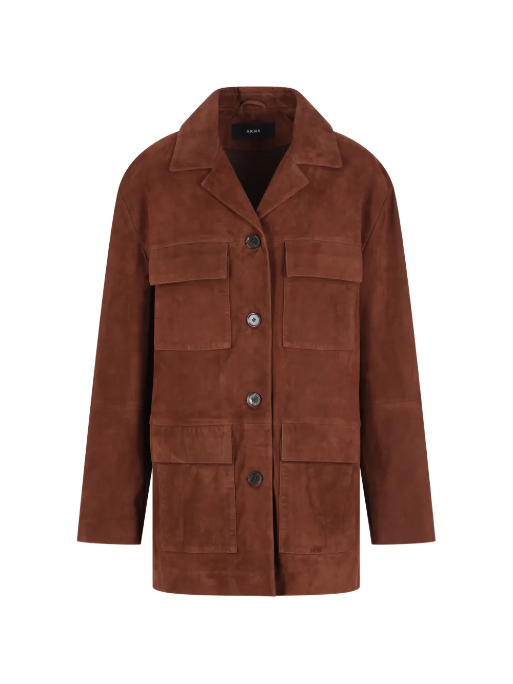 Arma Sendy leather jacket - Marrone