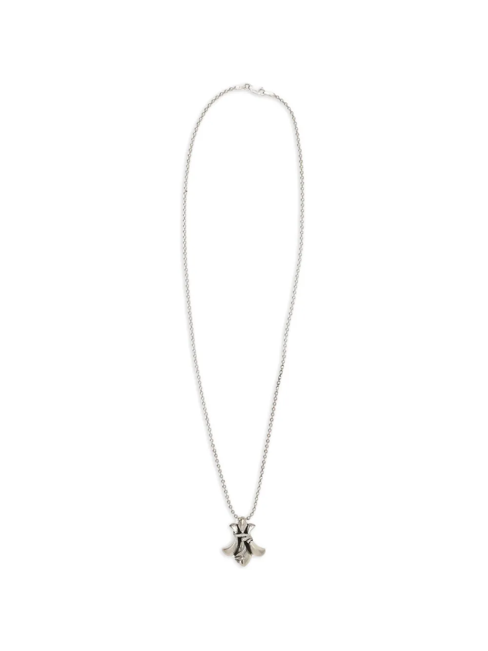 Amal Guessous Fleur De Lis pendant necklace - Argento