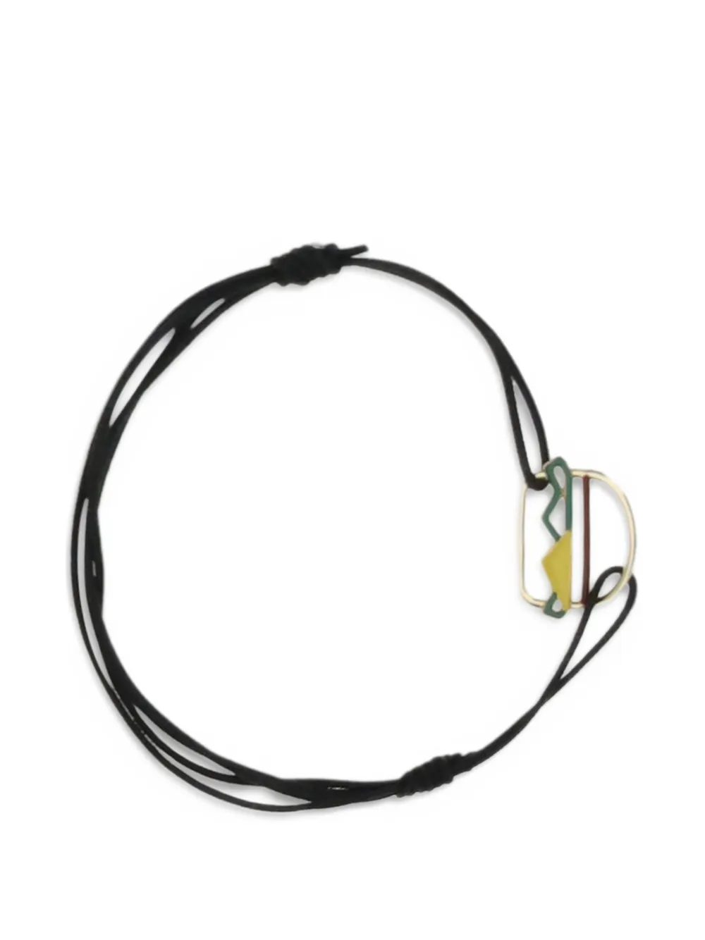 Aliita Hamburger Adjustable-cord Bracelet - Black 