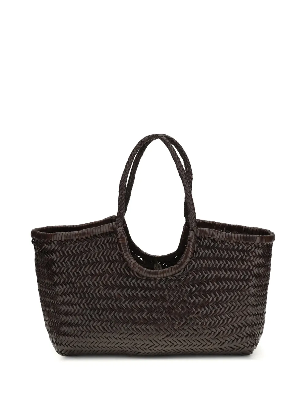DRAGON DIFFUSION Nantucket woven-design shoulder bag - Marrone